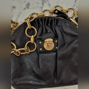 Marc Jacobs Made in Italy Black Leather Shoulder Bag